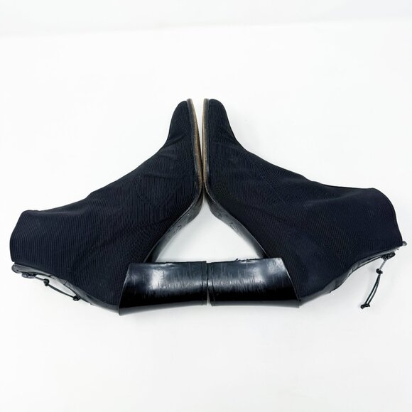 Vtg Y2K Donald Pliner	Black Fabric Ankle Booties Women's Sz 7.5 Made in Spain - Picture 5 of 11